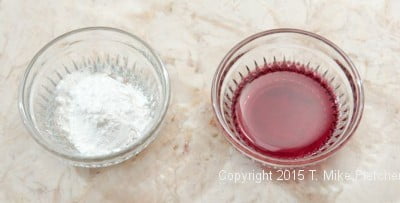 Cornstarch and red wine for Belgium Waffles