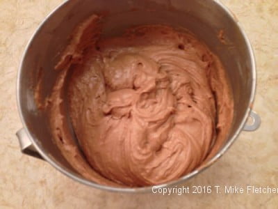 Chocolate batter for One Batter Two Classic Cakes