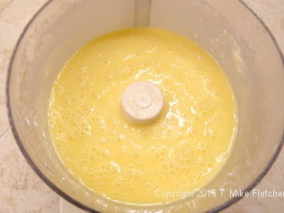 Eggs and juice processed for the Updated Lemon Bars
