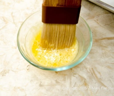 Egg wash for Apple Croustatas with Pastry Cream