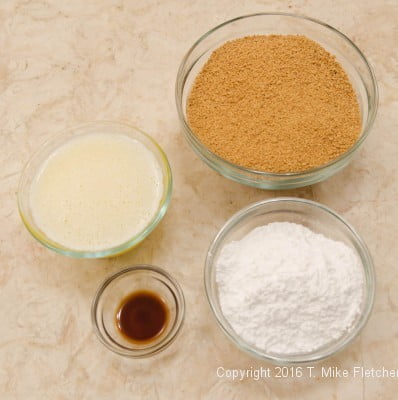 Crust ingredients for S'Mores' Bars