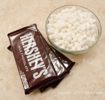 Topping ingredients for S'Mores Bars
