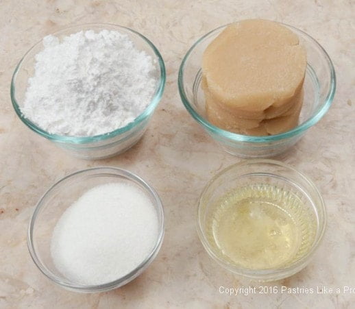 Ingredients for Almond Macaroons