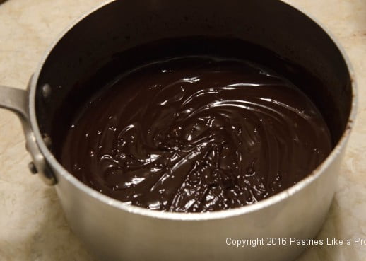 Prepared ganache for Why, When and How to Undercoat a Cake