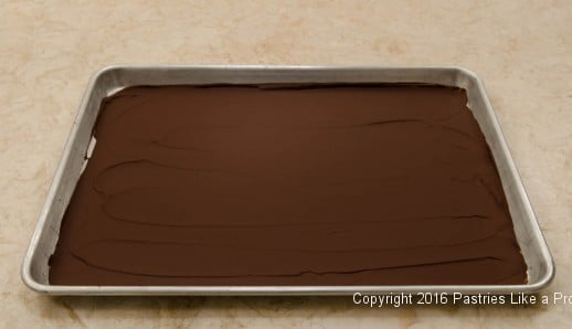 Chocolate chilled for curls