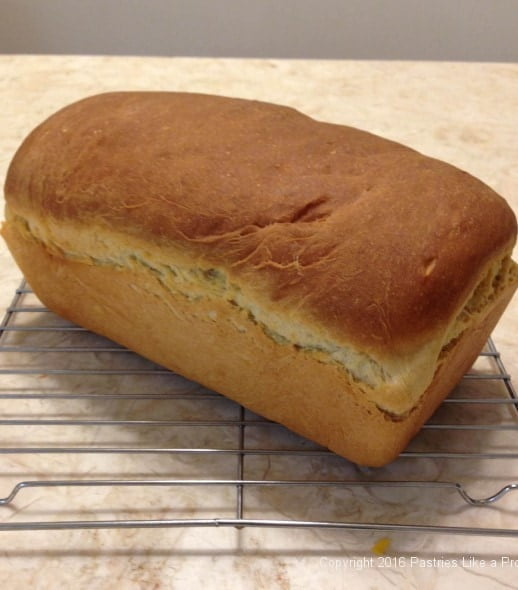 Loaf of bread made with the Breville mixer