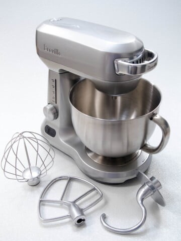 Breville stand mixer with attachments