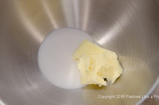 Butter and sugar for crumbs for the Deep Butter Cake