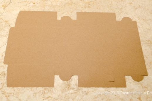 Brown interior of box for Internet Bakery Suppliers of Cake Paper Goods