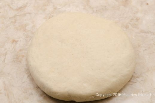 Dough flattened for Kouign Amann