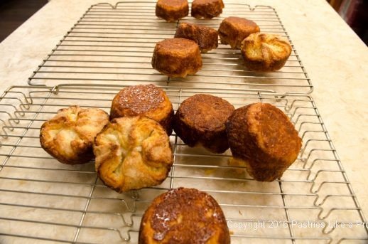 Pastries turned out for Kouign Amann