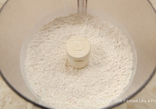 Dry ingredients processed for the Cheddar Pecan Shortbreads