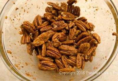 Hot Peppered Pecans mixed.