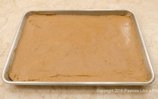 Batter in pan for the Hermit Bars
