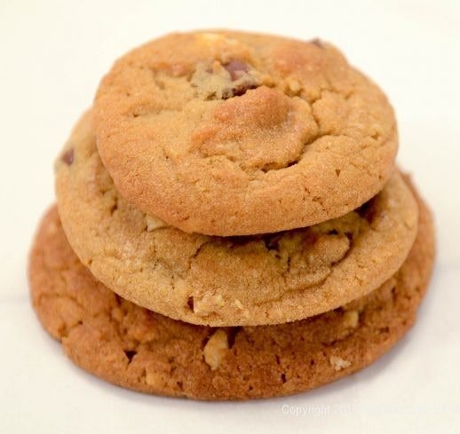 Three cookie sizes stacked for The Importance of base recipes in baking