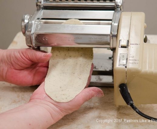 Third roll out for the Garlic Oregano Cracker Bread