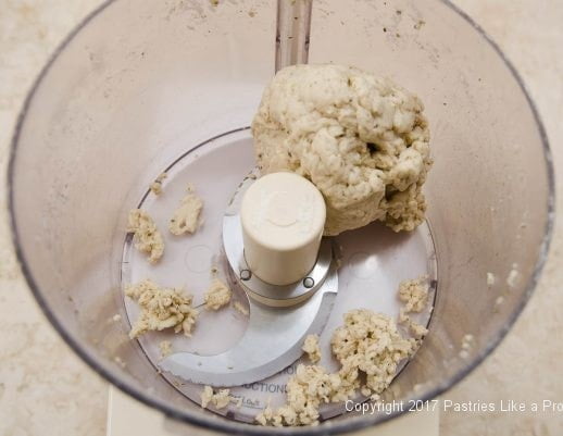 Dough balled up for Garlic Oregano Cracker Bread