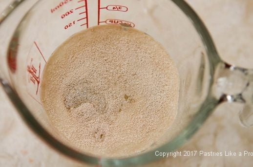 Oil in water for Garlic Oregano Cracker Bread