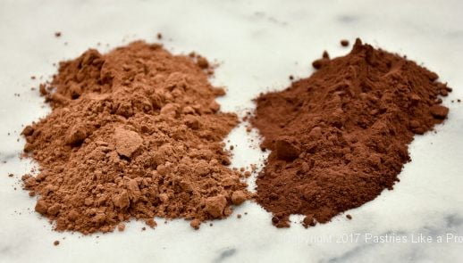 Natural and dutched cocoa for Cocoa Fundamentals Natural vs. Dutched