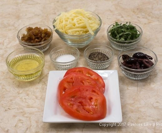 Ingredients for French Flatbread for International Flatbread