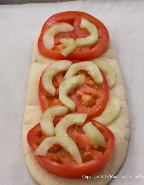 Cucumbers on for the International Flatbreads