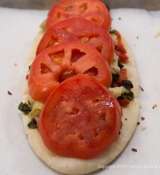 Tomatoes on for International Flatbreads