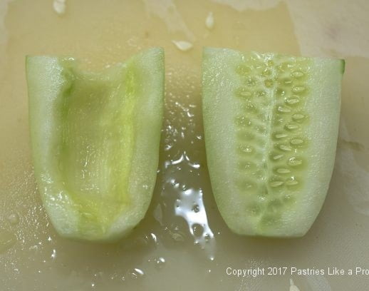 Seeded and unseeded cucumber for International Flatbreads