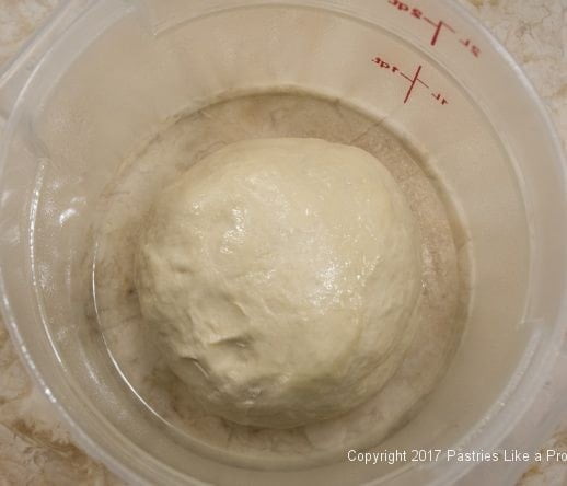 Dough in container for International Flatbreads