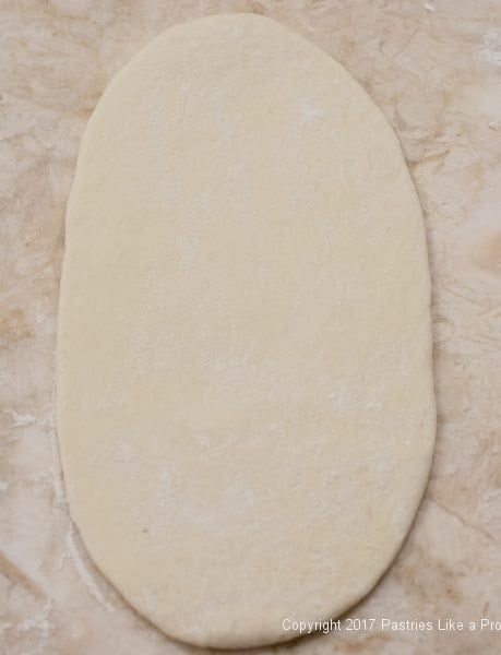 Oval dough for International Flatbreads