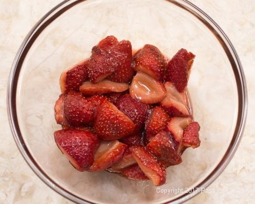 Roasted Strawberries for Toasted Angel Food Cake