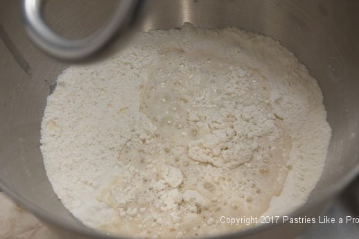 Liquids over flour for International Flatbreads