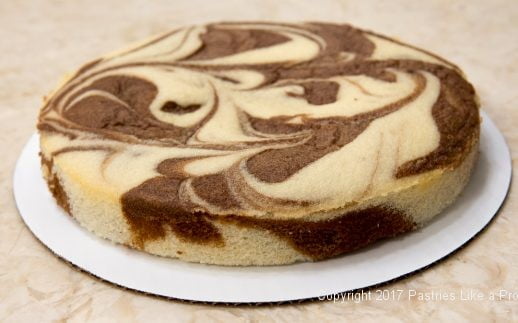 Marble cake layer for From 1 Recipe Comes 6 Different Cake Layers