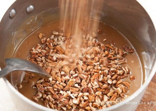 Nuts added for Praline Squares or Pecan Candy