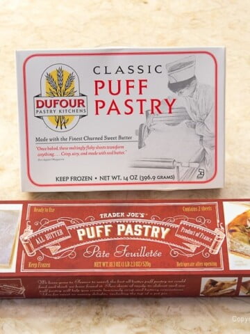 Both boxes of puff pastry for Purchased Puff Pastry