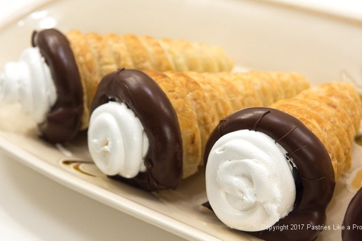 Cream Horns for Chocolate Marshmallow Cream Horns