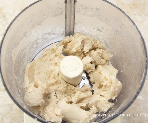 Dough flattened out for Soft Flatbreads