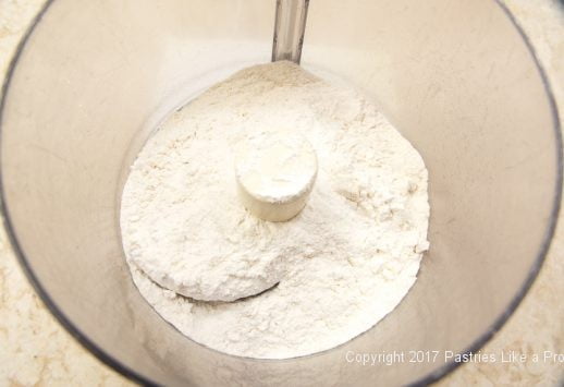 Flour in bowl for Soft Flatbreads