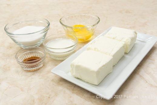 Cream cheese ingredients for Pumpkin Cheesecake Tart