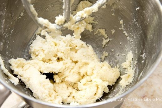 Finished scone dough for Scones with Cranberry and Strawberry Jam