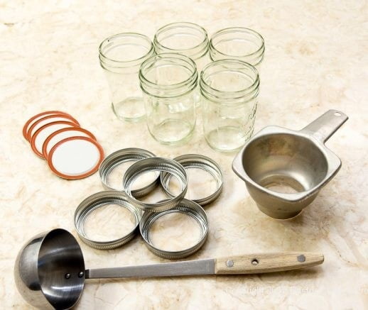 Jam equipment for Scones with Cranberry and Strawberry Jam