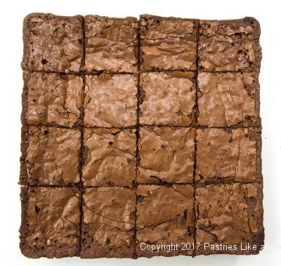 Cocoa Brownies cut 16 for Cocoa Brownies