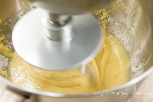 Mixing in first flour for My Easter Bread