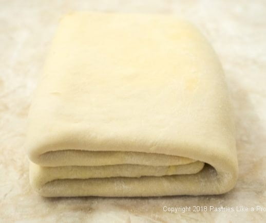 Finished edges of puff pastry for Pithiviers made with Blitz Puff Pastry