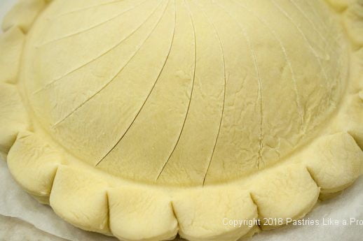 Marked for Pithiviers made with Blitz Puff Pastry