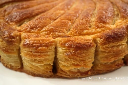 Side view of Pithiviers made with Blitz Puff Pastry