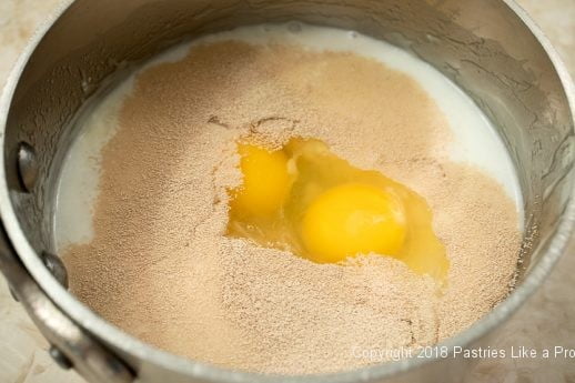 Eggs and yeast added for Marvelous Variable Kolache