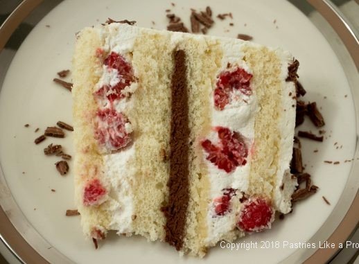 Raspberries and Cream Cake