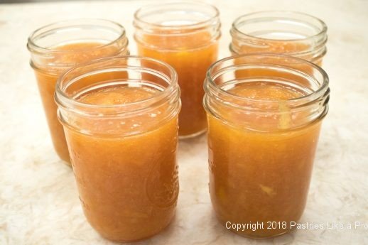 Jam in jars for Peach Jam