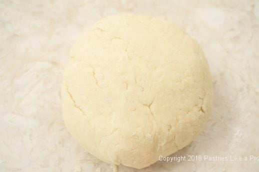 Dough kneaded for English Muffins for Peach Jam