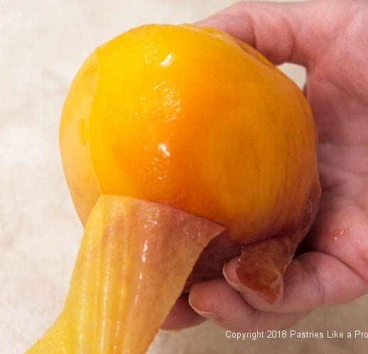 Peeling a peach for Everything Peaches